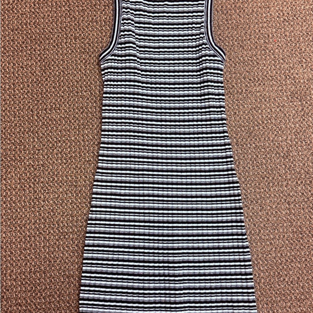 Vans‎ Black and White Striped Mini Dress